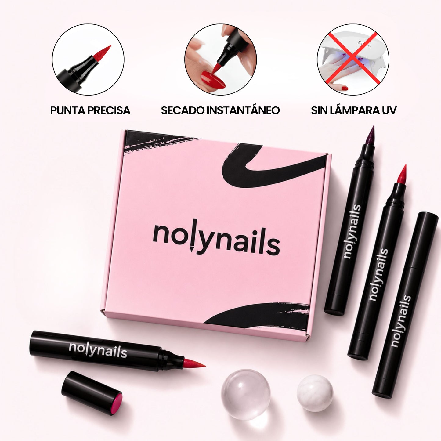 5 Nagellackstifte ohne UV-Lampe | Nolynails™